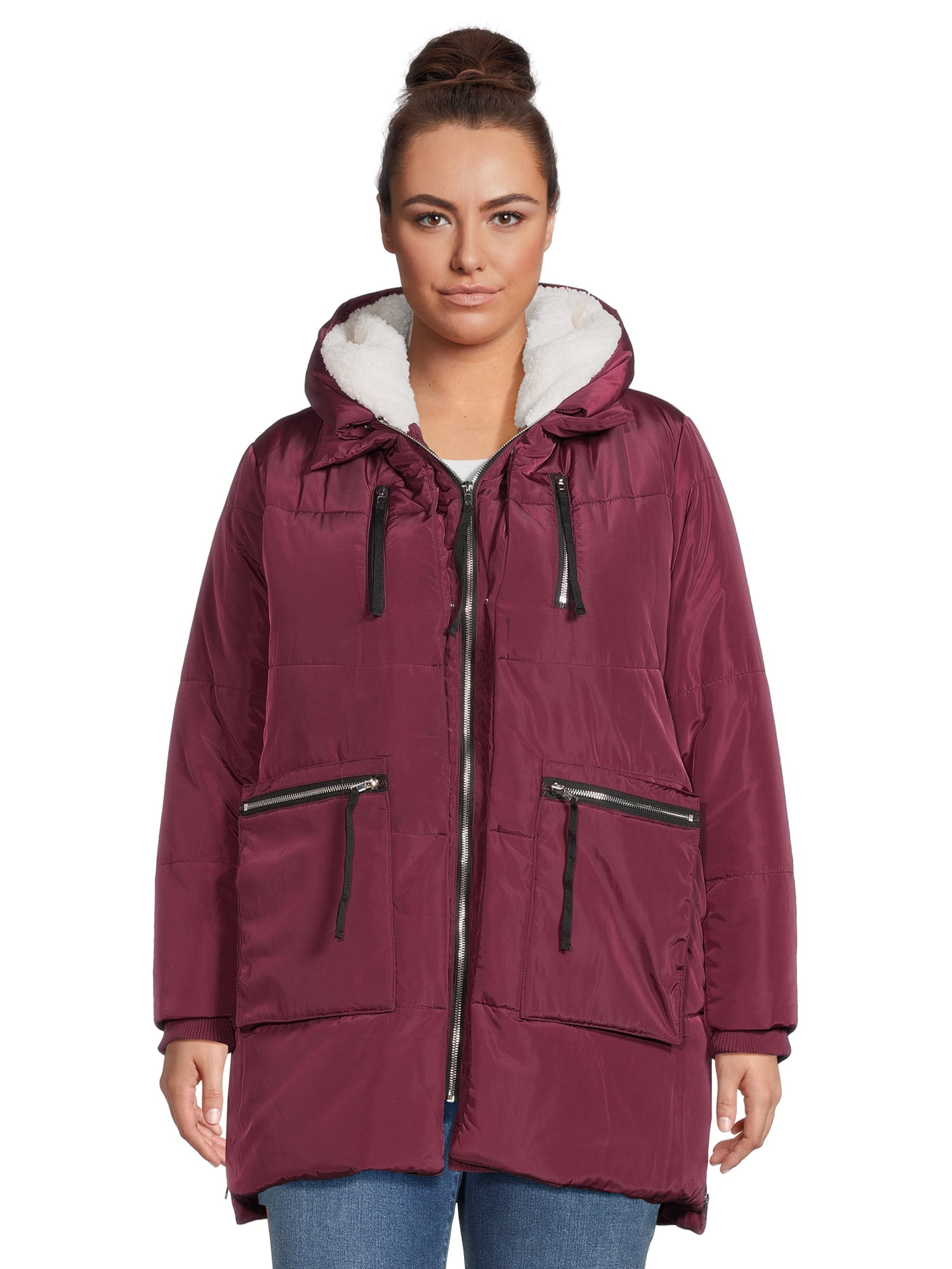 Jason-Maxwell-Plus-Women-s-Poly-Puffer-Coat-w-Sherpa-Lined-Hood_2bbc7e21-f534-4039-bac5-75bd5b54fcd8.e92aff0ffd134bb873345d6233e029ab Jason Maxwell Plus Women's Poly Puffer Coat w/ Sherpa Lined Hood - Image 1